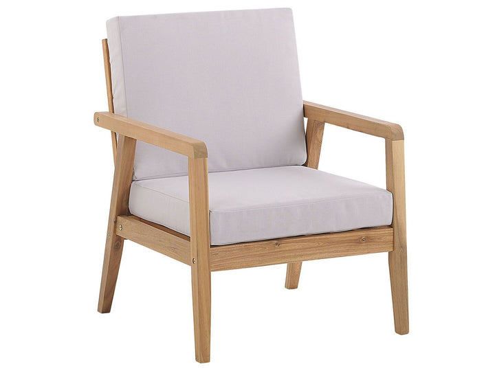 Pallano Garden Lounge Set with Table 4 Seater Acacia Wood Taupe