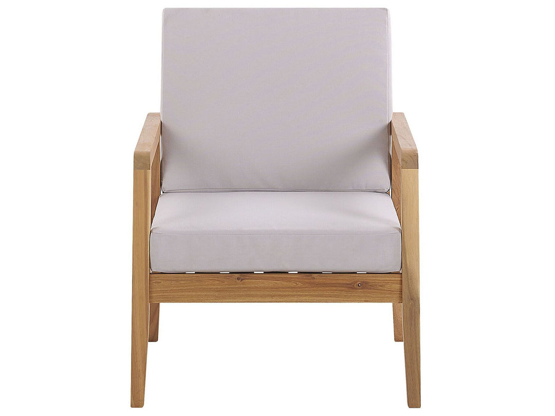 Pallano Garden Lounge Set with Table 4 Seater Acacia Wood Taupe
