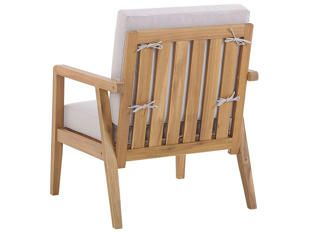Pallano Garden Lounge Set with Table 4 Seater Acacia Wood Taupe