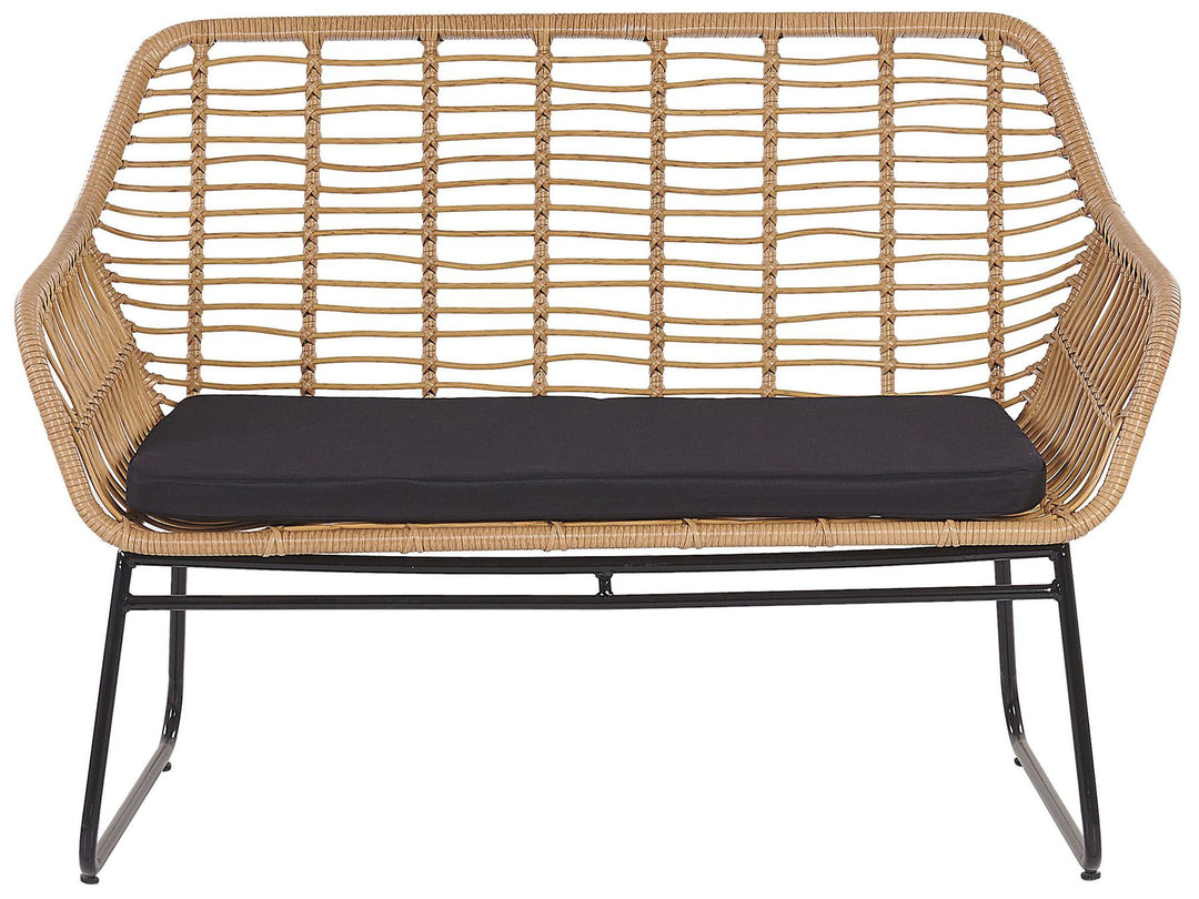 Minori Garden Lounge Set with Table 4 Seater PE Rattan Beige