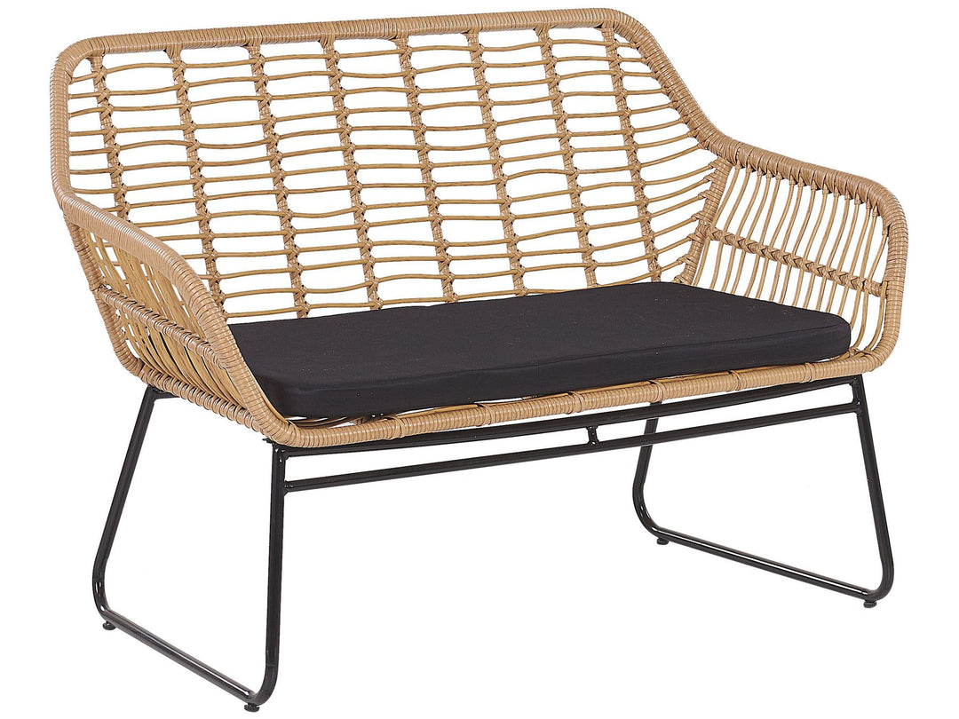 Minori Garden Lounge Set with Table 4 Seater PE Rattan Beige