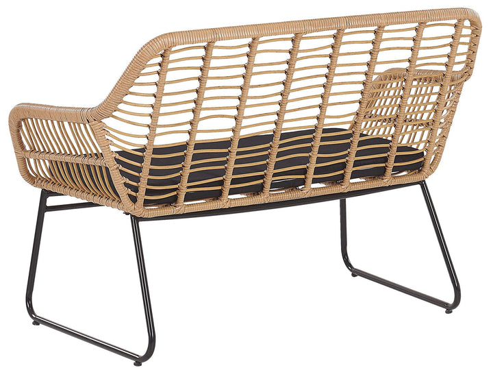 Minori Garden Lounge Set with Table 4 Seater PE Rattan Beige