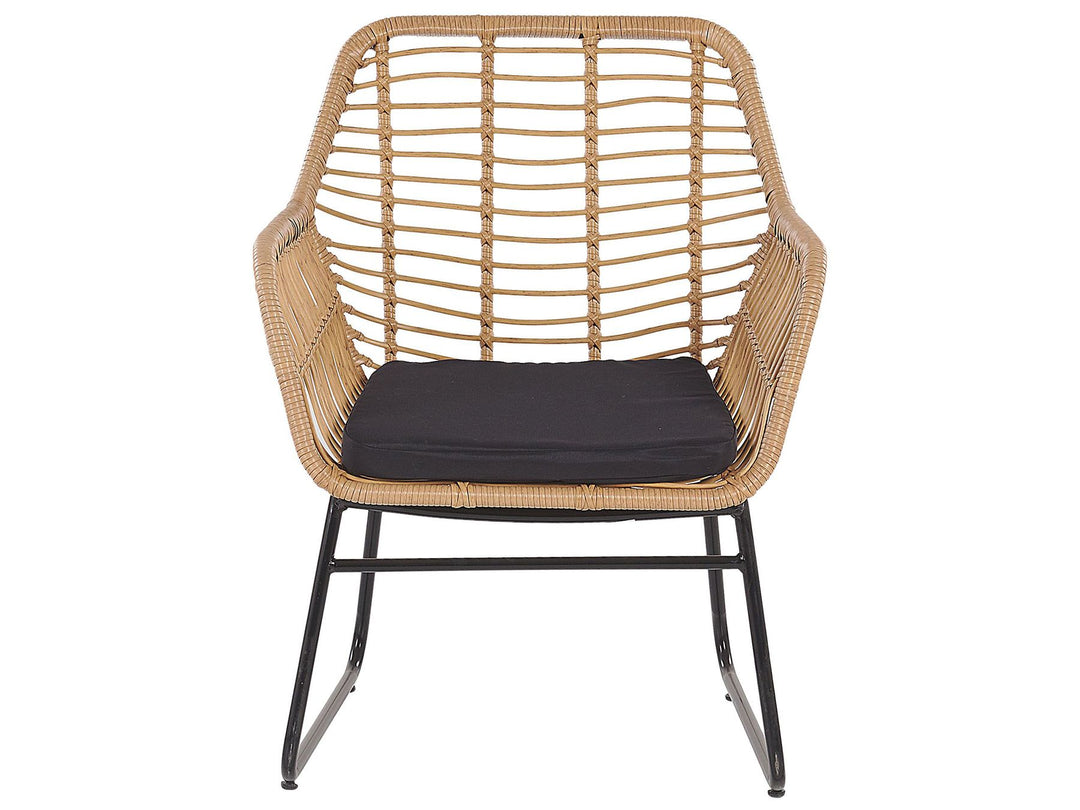 Minori Garden Lounge Set with Table 4 Seater PE Rattan Beige
