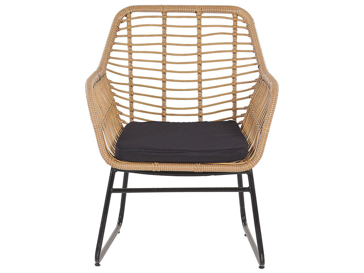 Minori Garden Lounge Set with Table 4 Seater PE Rattan Beige