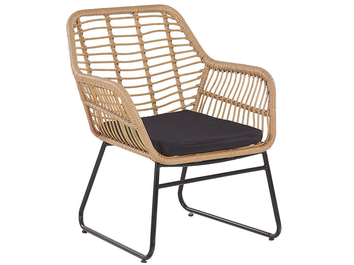 Minori Garden Lounge Set with Table 4 Seater PE Rattan Beige