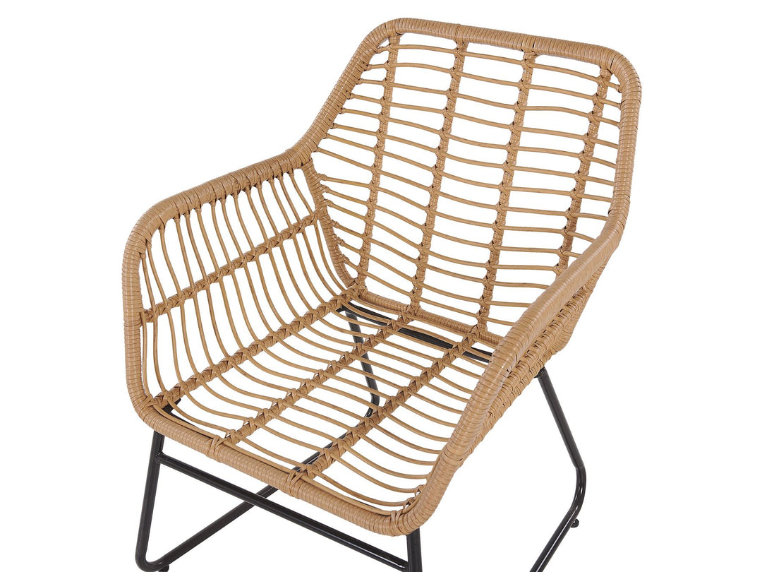 Minori Garden Lounge Set with Table 4 Seater PE Rattan Beige