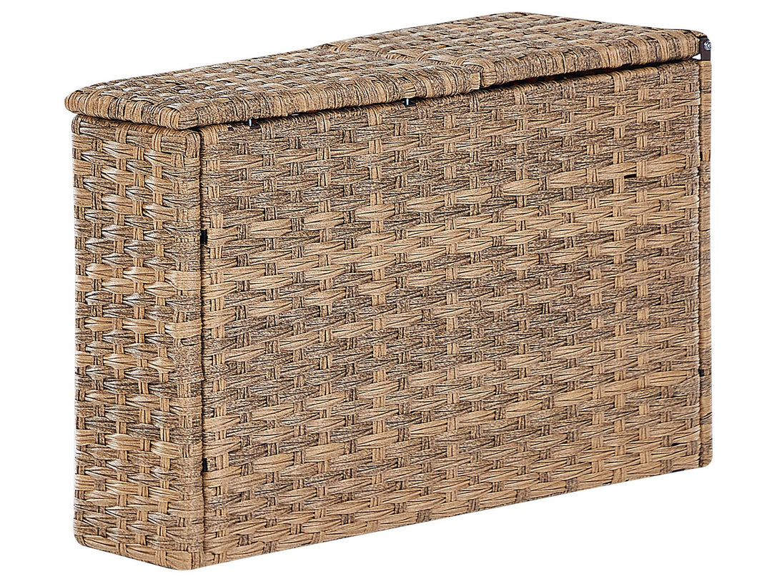 Severo Garden Lounge Set with Table 9 Seater PE Rattan Golden Brown