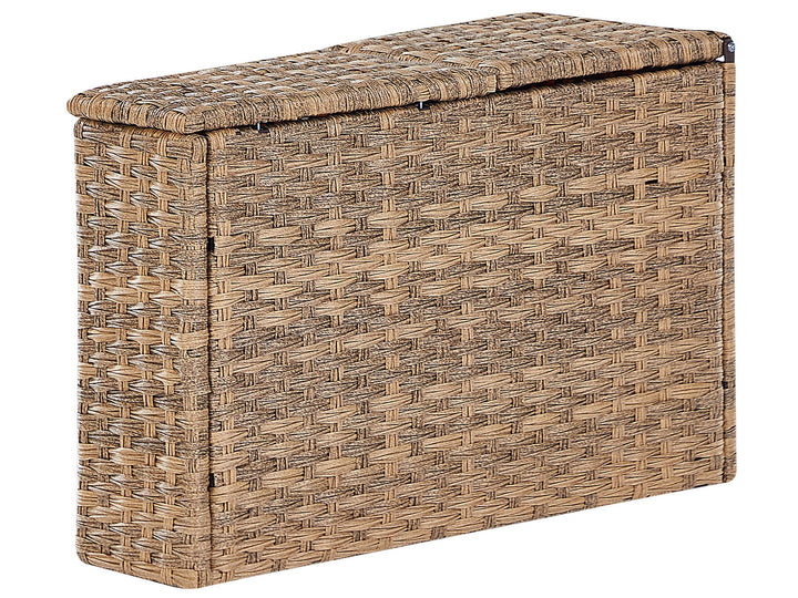 Severo Garden Lounge Set with Table 9 Seater PE Rattan Golden Brown