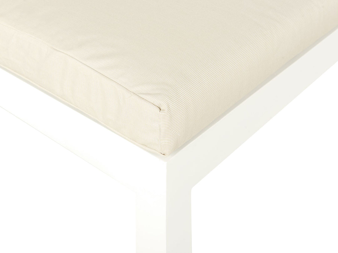 Messina Garden Corner Sofa with Table 5 Seater Left Hand Metal Beige