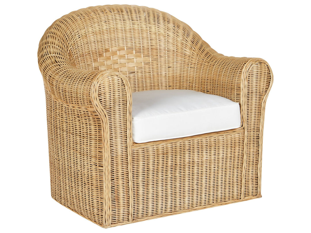 Livadeia Garden Lounge Set with Table 5 Seater Rattan Natural