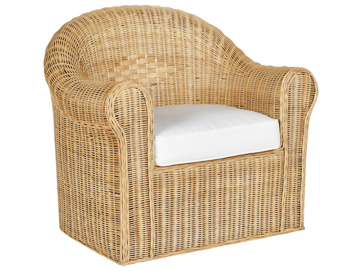 Livadeia Garden Lounge Set with Table 5 Seater Rattan Natural