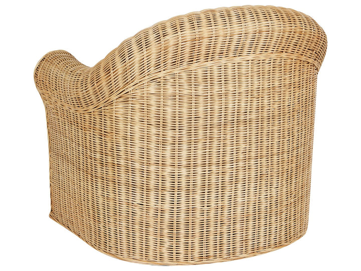 Livadeia Garden Lounge Set with Table 5 Seater Rattan Natural