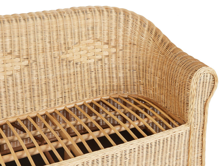Livadeia Garden Lounge Set with Table 5 Seater Rattan Natural
