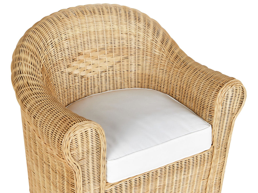 Livadeia Garden Lounge Set with Table 5 Seater Rattan Natural
