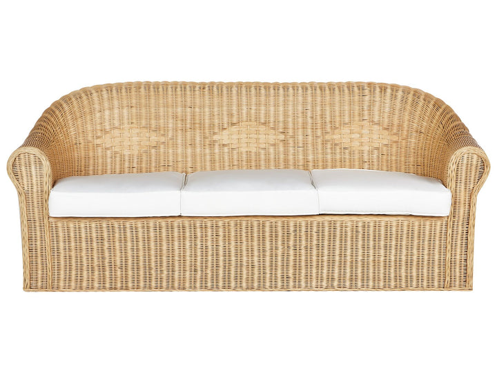 Livadeia Garden Lounge Set with Table 5 Seater Rattan Natural