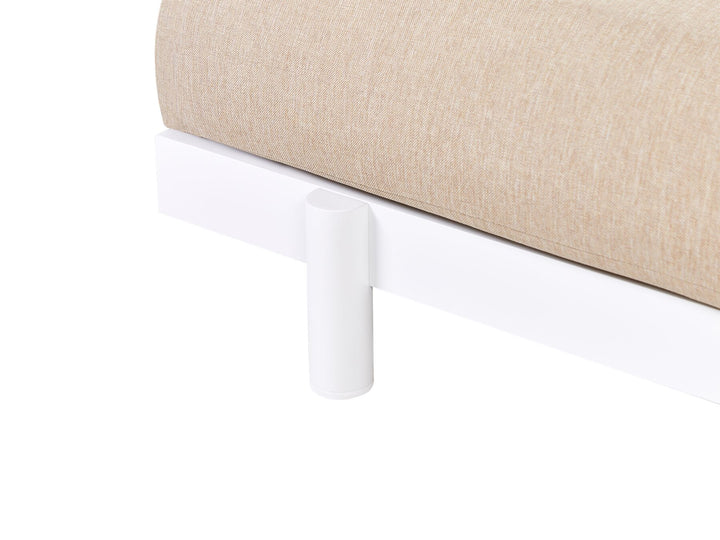 Missanello Garden Corner Sofa with Table 5 Seater Beige