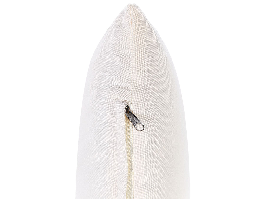 Cerreto Garden Lounge Set with Table 6 Seater Bamboo Wood Off-White