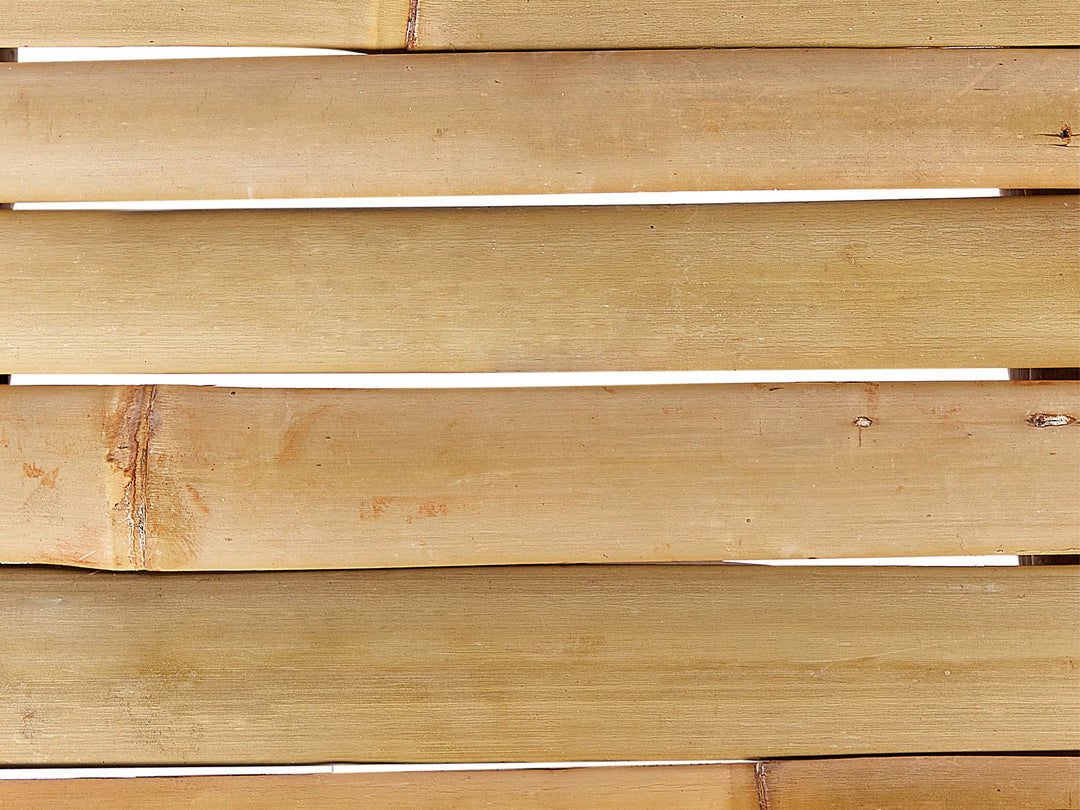 Cerreto Garden Lounge Set with Table 6 Seater Bamboo Wood Off-White