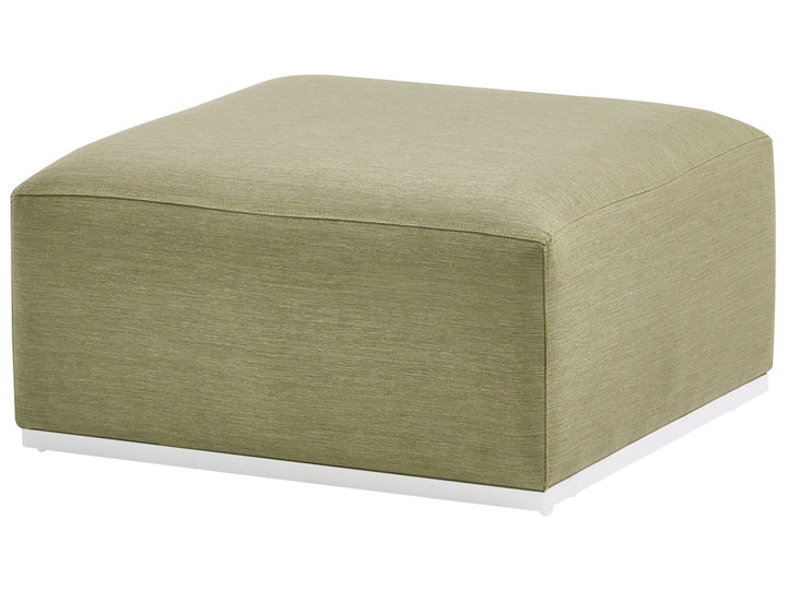 Battifollo Garden Corner Sofa with Ottoman 7 Seater Modular Olive Green