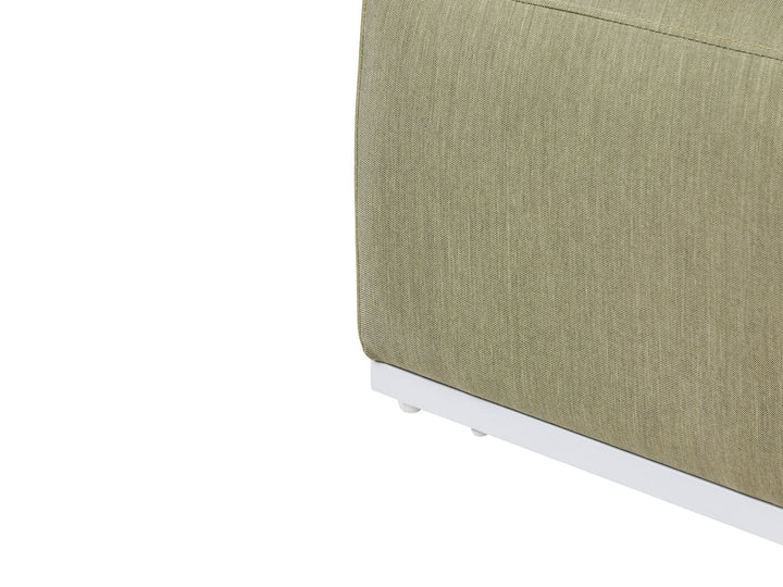 Battifollo Garden Corner Sofa with Ottoman 7 Seater Modular Olive Green