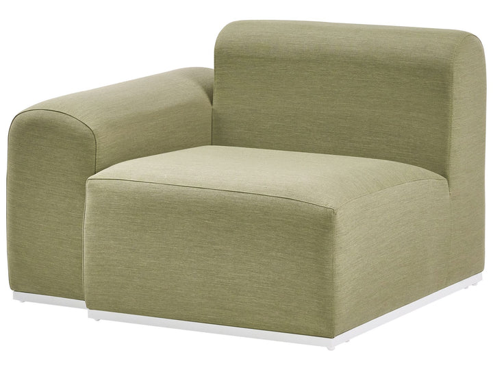 Battifollo Garden Corner Sofa with Ottoman 7 Seater Modular Olive Green
