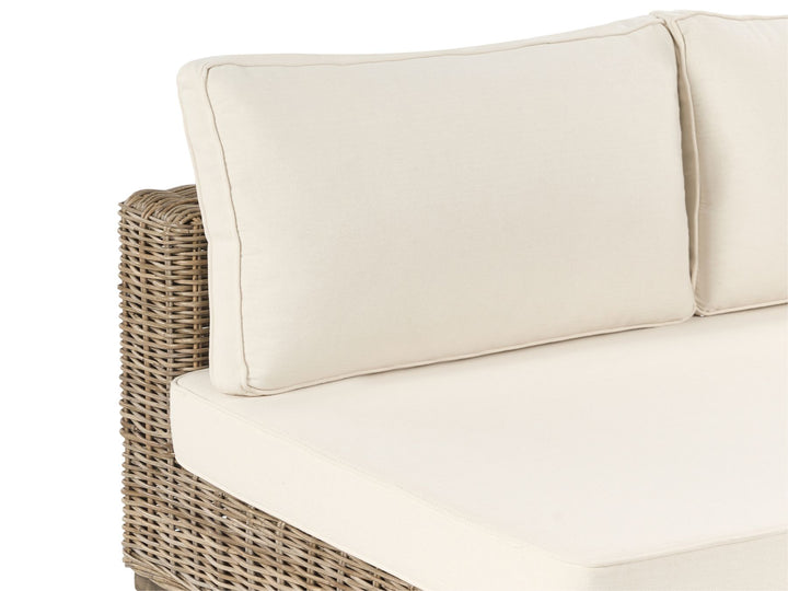 Varallo Garden Lounge Set with Table 4 Seater Left Hand Rattan Grey