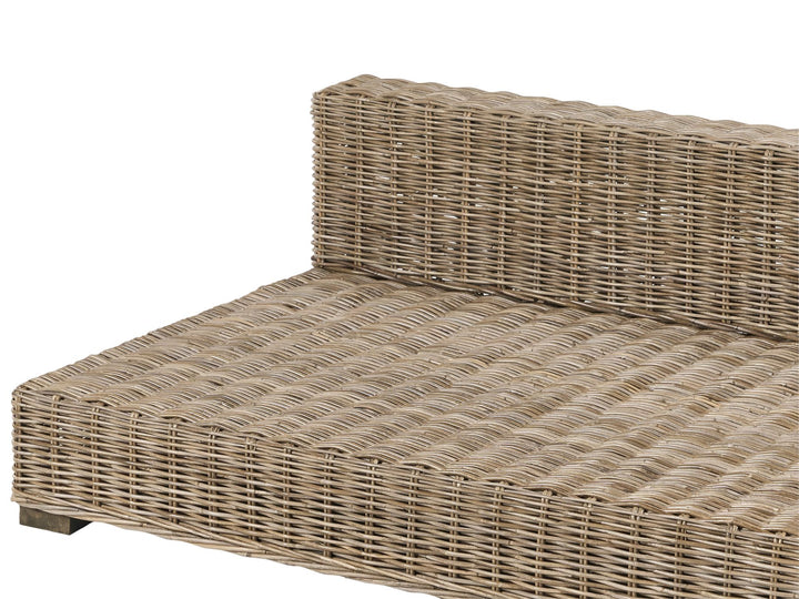 Varallo Garden Lounge Set with Table 4 Seater Left Hand Rattan Grey