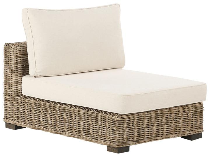 Varallo Garden Lounge Set with Table 4 Seater Left Hand Rattan Grey