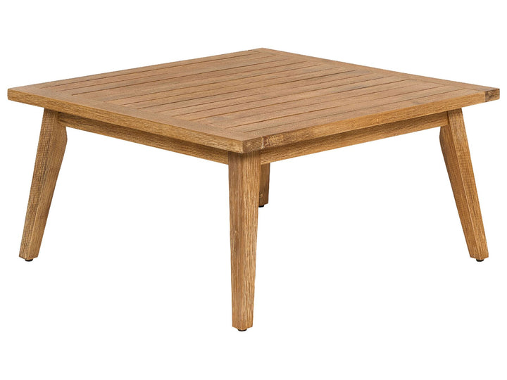 Alcamo Garden Corner Sofa with Table 5 Seater Left Hand Acacia Wood Beige