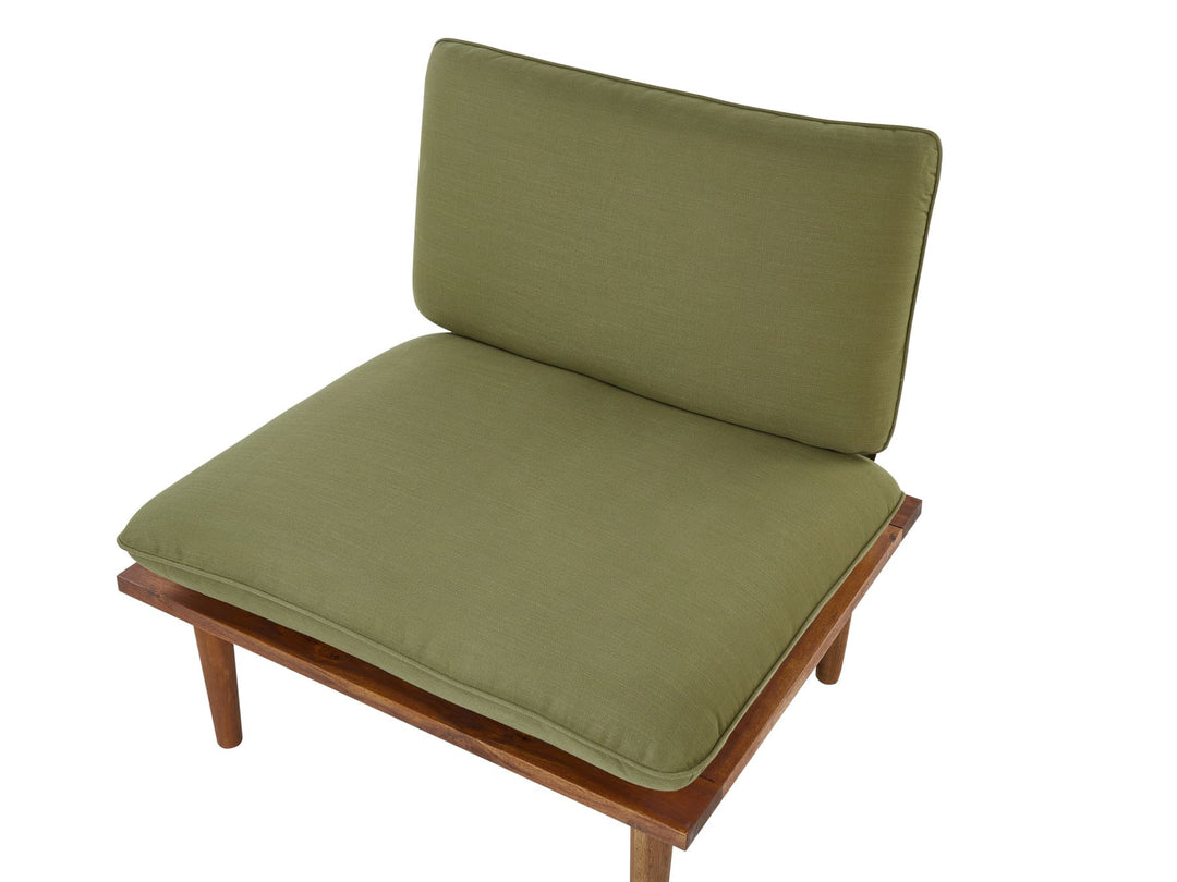 Frascati Garden Lounge Set with Table 4 Seater Certified Acacia Wood Olive Green