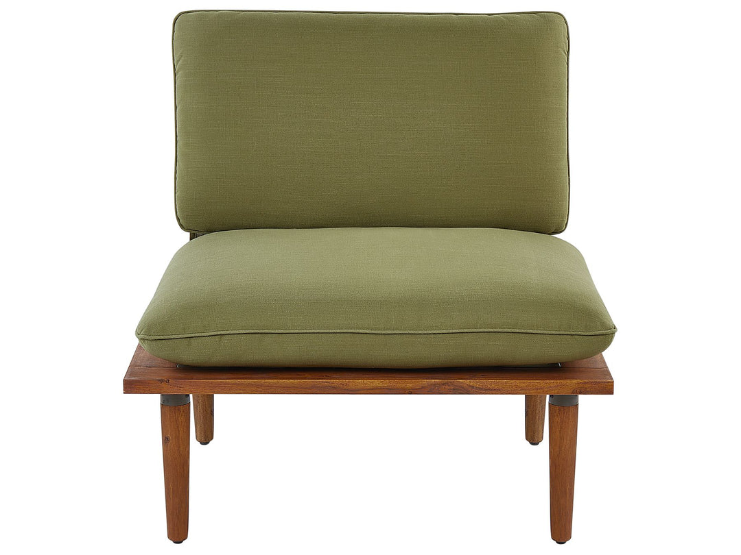 Frascati Garden Lounge Set with Table 4 Seater Certified Acacia Wood Olive Green