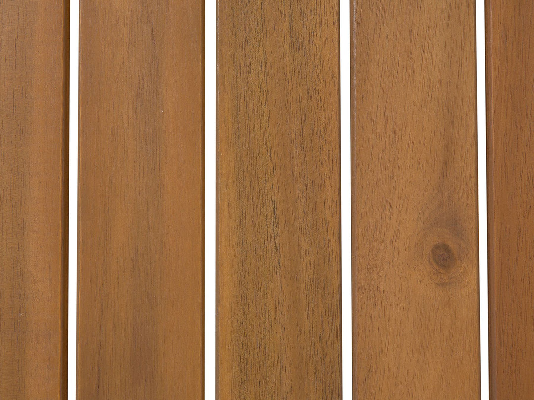 Timor Garden Corner Sofa with Table 5 Seater Certified Acacia Wood Light Brown