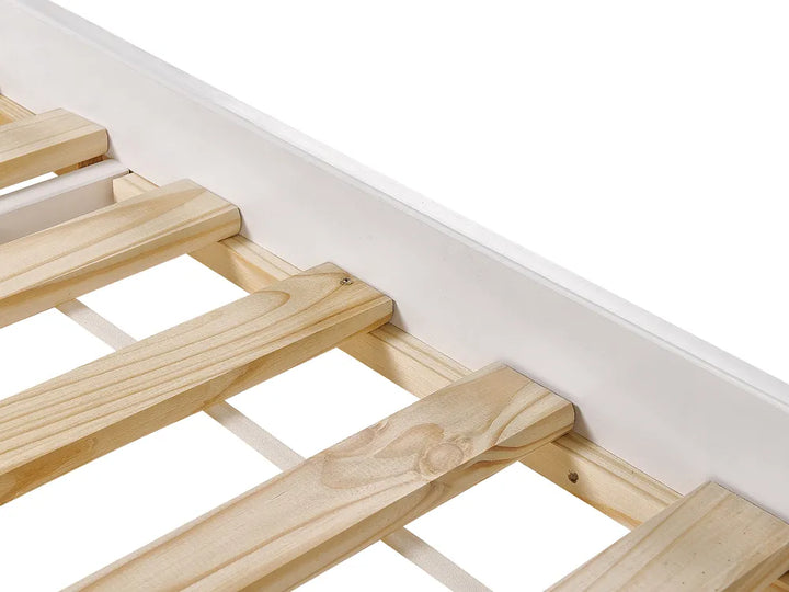 Trundle Bed Pine Wood 90 x 200 cm (EU Single) White Helmward