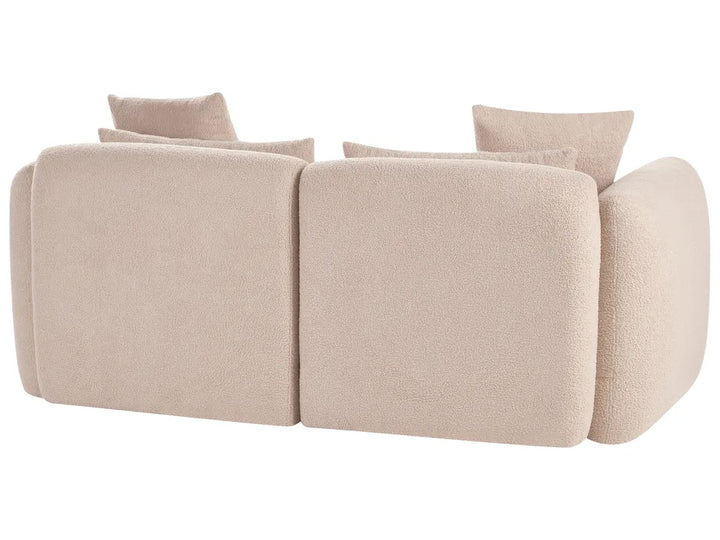 Sofa 3 Seater Boucle Beige Aishe