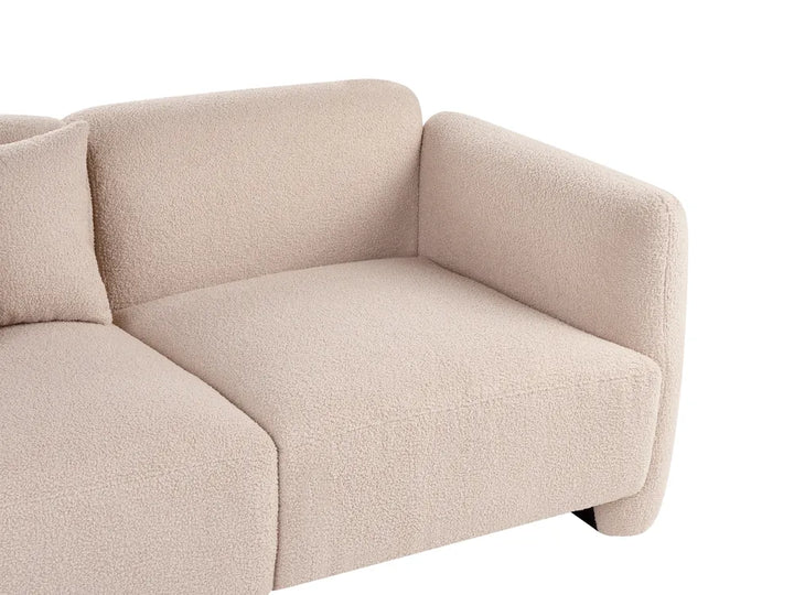 Sofa 3 Seater Boucle Beige Aishe