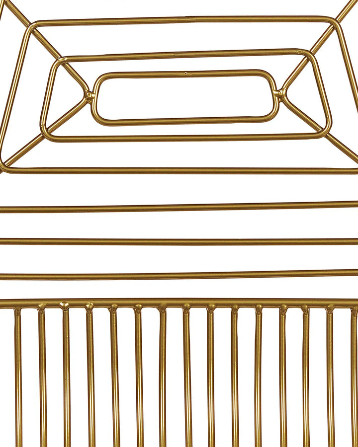 Set of 2 Dining Chairs Metal Gold Heyer