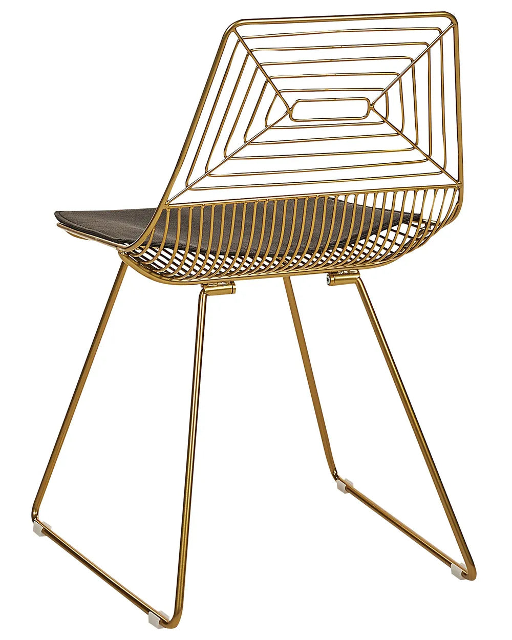 Set of 2 Dining Chairs Metal Gold Heyer