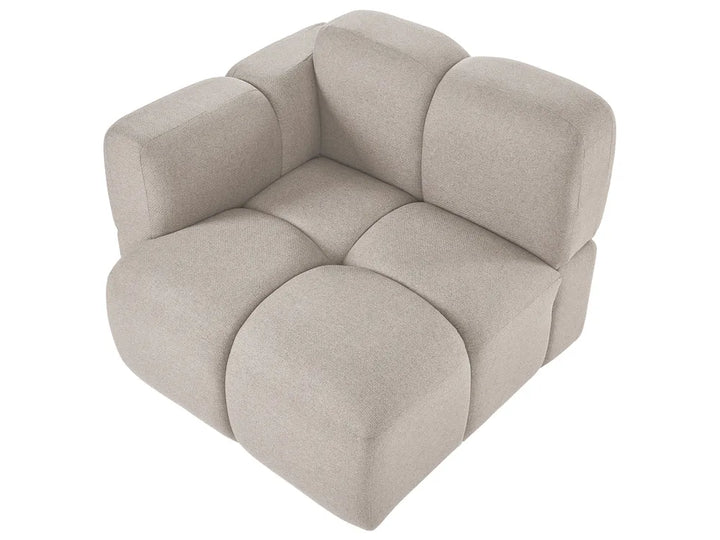 Modular Sofa 2 Seater Fabric Beige Norcross