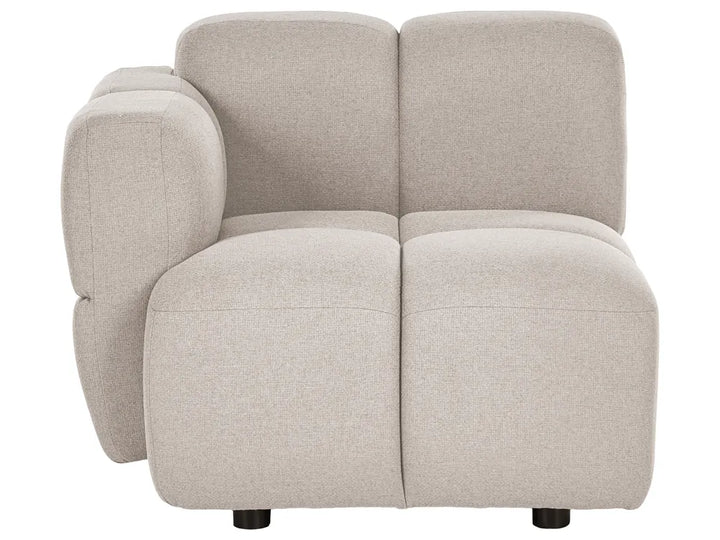 Modular Sofa 2 Seater Fabric Beige Norcross