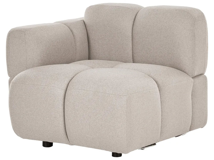 Modular Sofa 2 Seater Fabric Beige Norcross