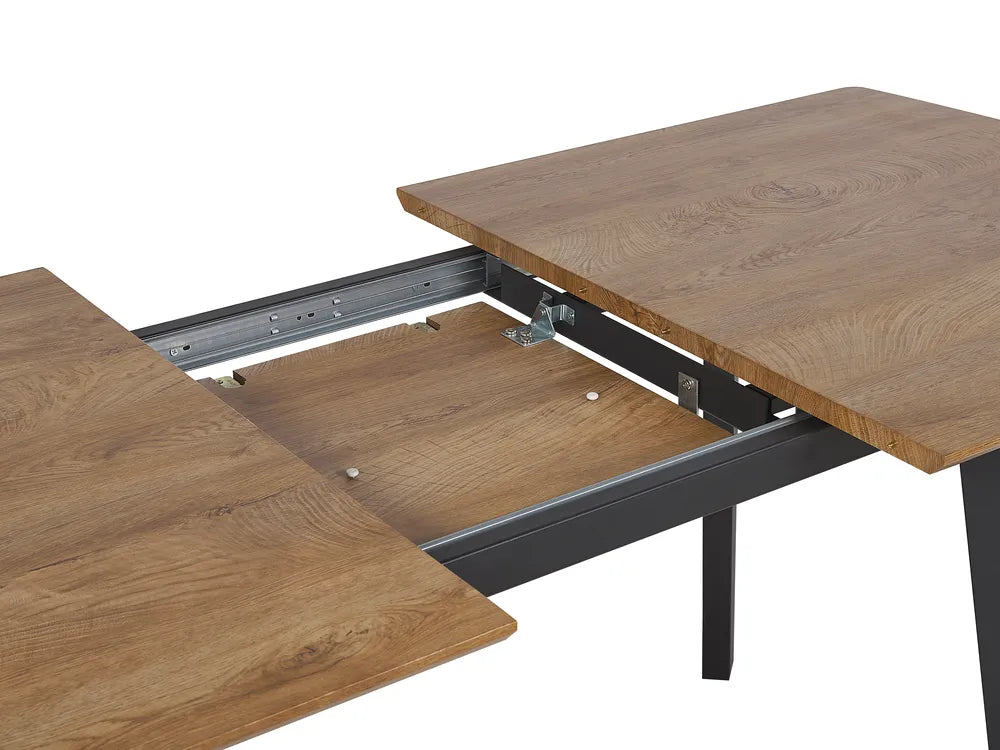 Extending Dining Table Dark Brown 160/200 cm 90 cm Sardinia
