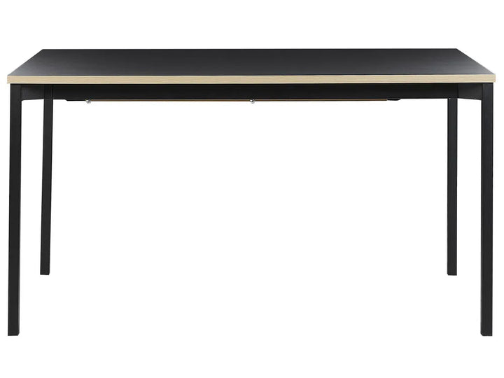 Extending Dining Table Black 140/190 cm 90 cm Rosanno
