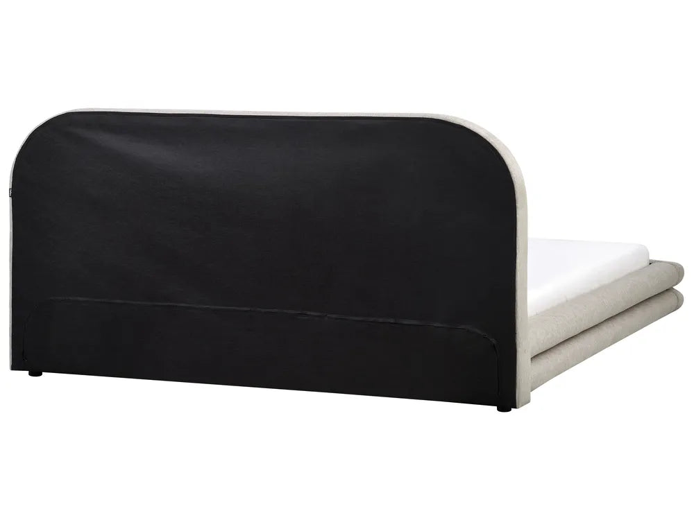 Waterbed Faux Linen 180 x 200 cm (EU Super King) Taupe Suhavi