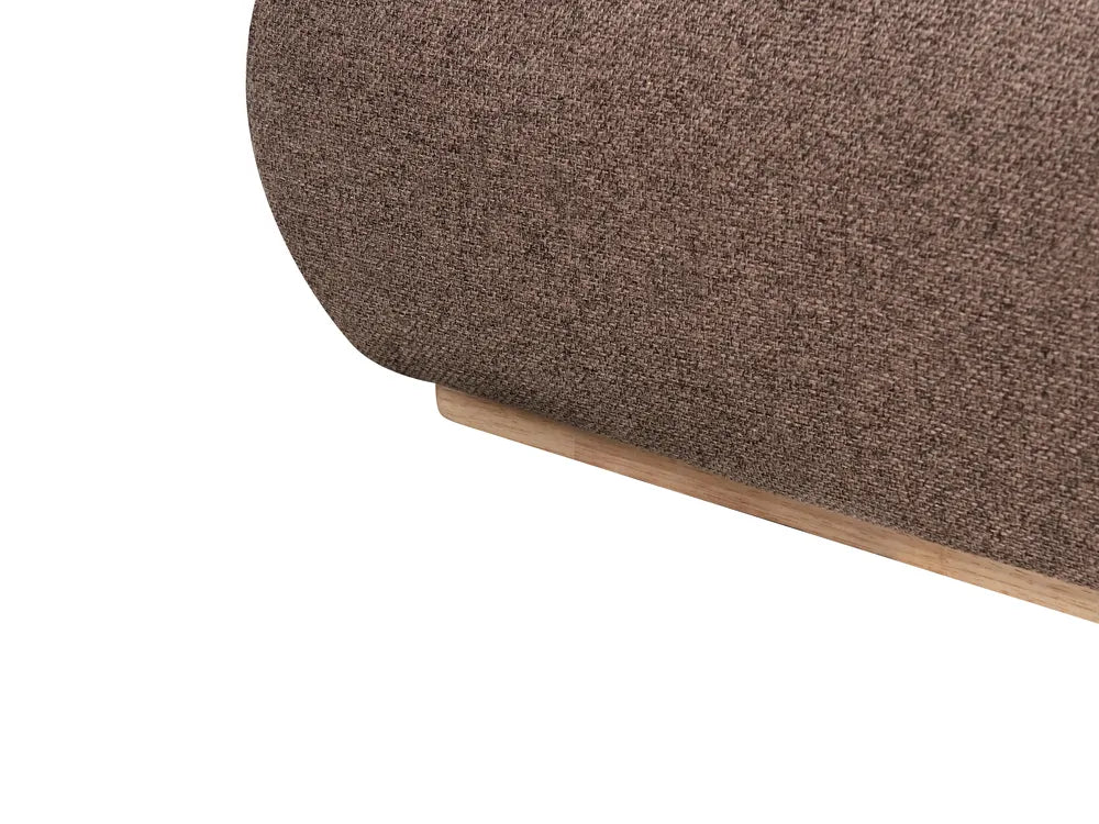 Ottoman Bed Fabric 180 x 200 cm (EU Super King) Dark Brown Rashay