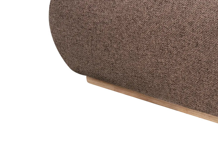 Ottoman Bed Fabric 180 x 200 cm (EU Super King) Dark Brown Rashay