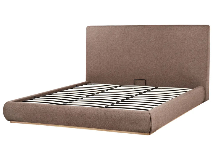 Ottoman Bed Fabric 180 x 200 cm (EU Super King) Dark Brown Rashay