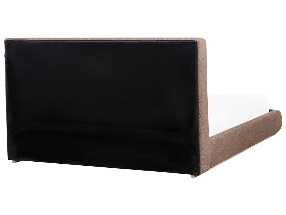 Ottoman Bed Fabric 180 x 200 cm (EU Super King) Dark Brown Rashay
