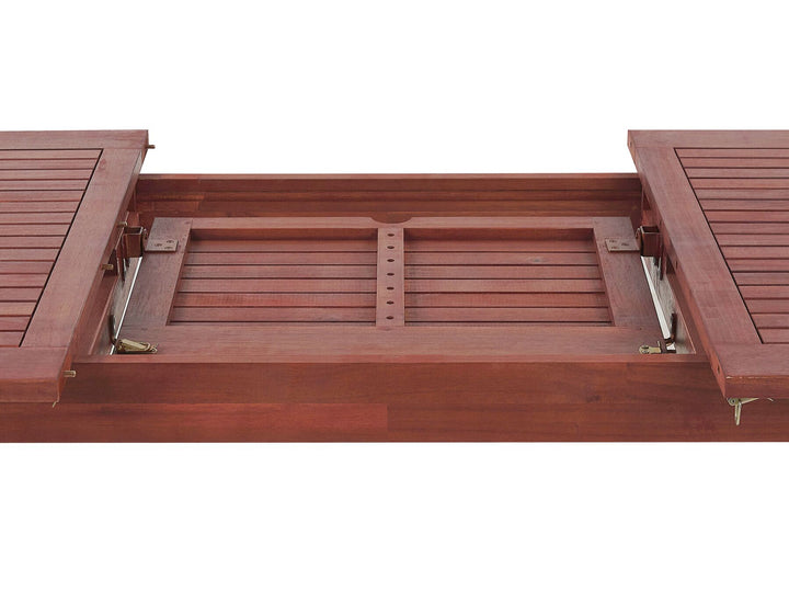 Toscana Extending Garden Dining Table 160/220 cm 90 cm Acacia Wood Dark Brown