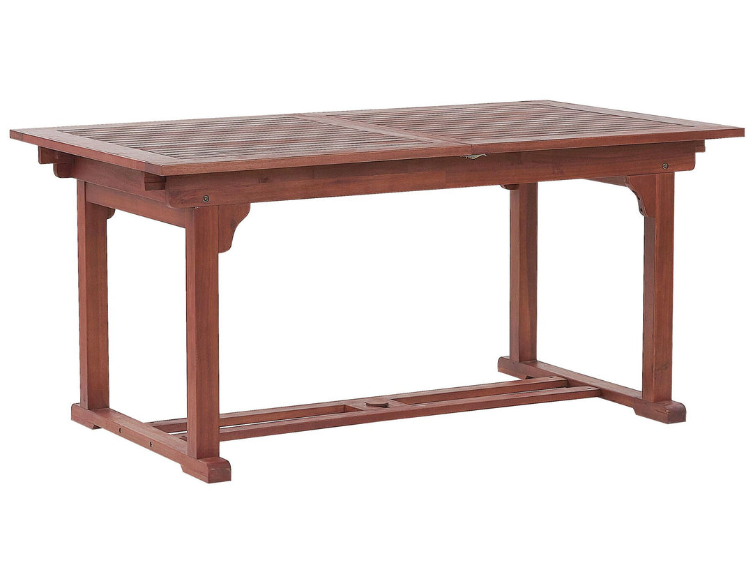 Toscana Extending Garden Dining Table 160/220 cm 90 cm Acacia Wood Dark Brown