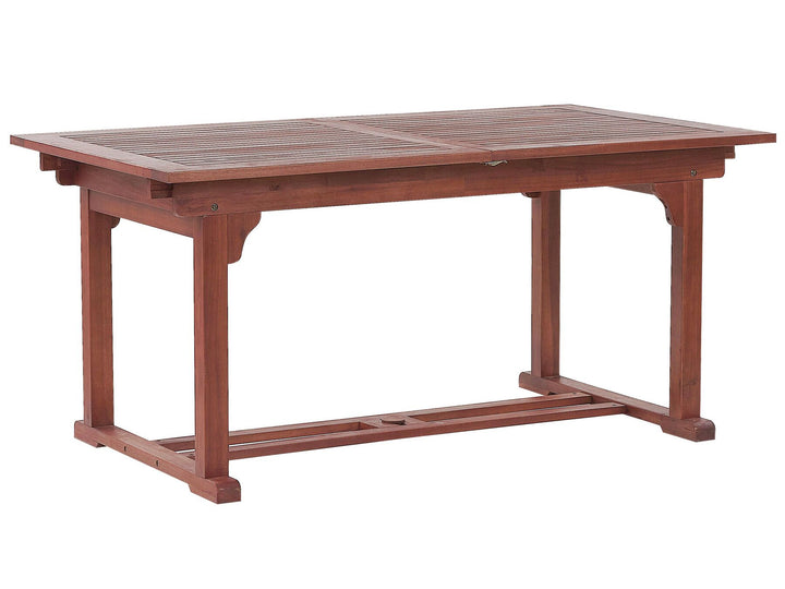 Toscana Extending Garden Dining Table 160/220 cm 90 cm Acacia Wood Dark Brown